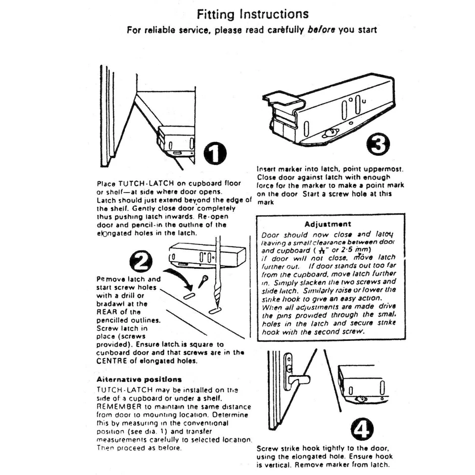 Attic/Loft Door Lock Touch Catch ~Surface Mounted~ Hatch Push Cupboard/Latch Box - Image 4 of 4