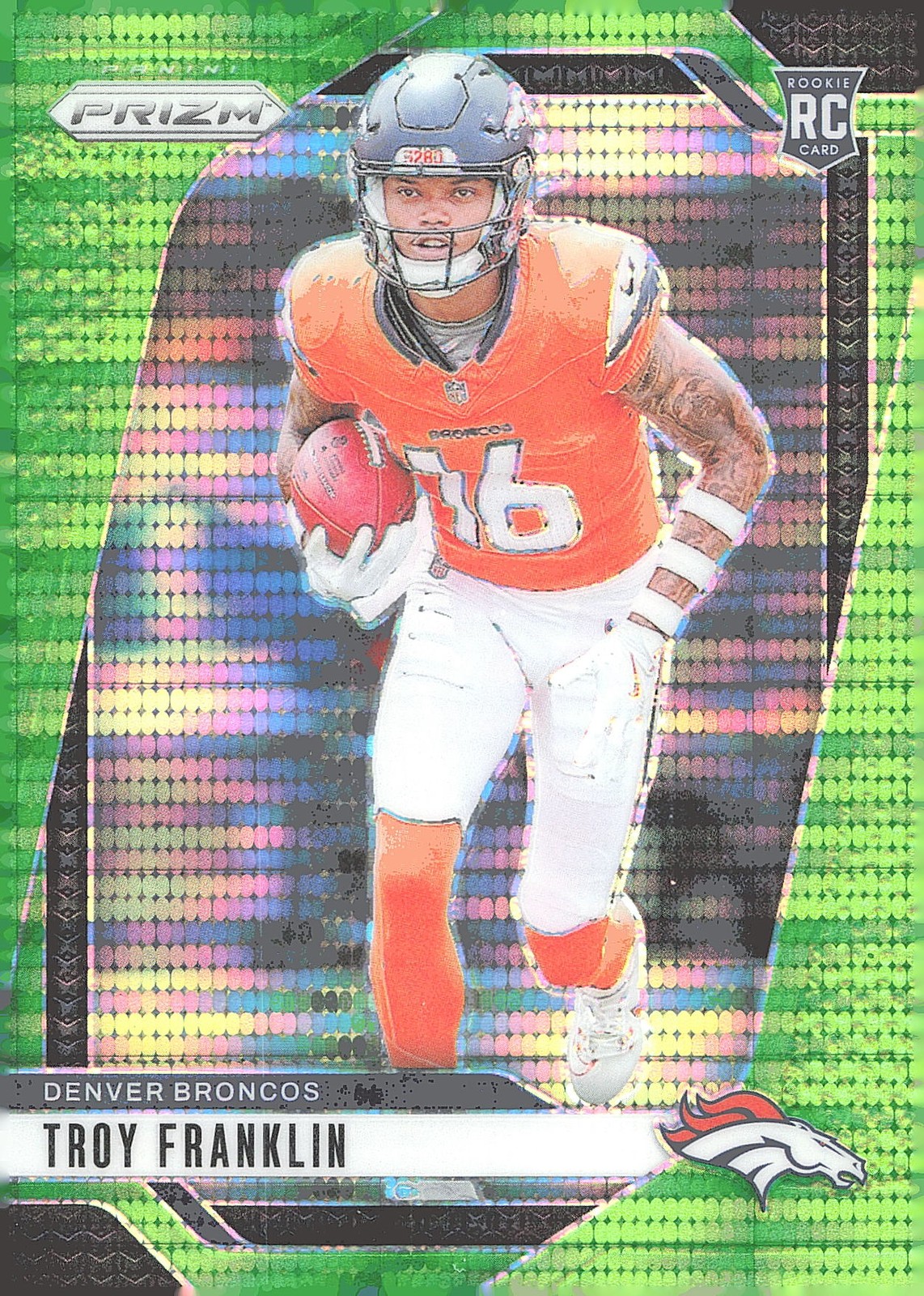2024 Panini Prizm #393 Troy Franklin Green Wave