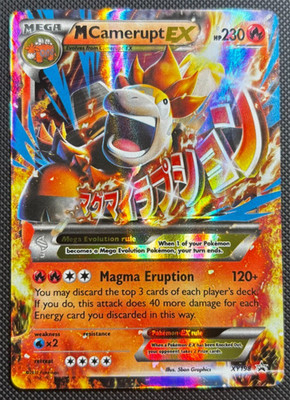 Mega M Camerupt EX XY198 XY Promos Black Star Promo Holo Pokemon Card