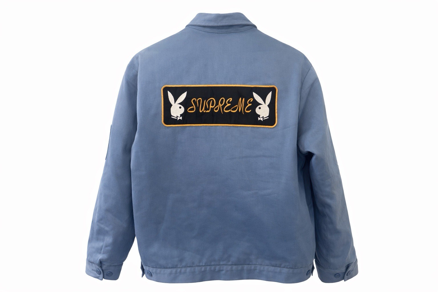 Supreme Playboy Work Jacket Blue Size Medium Rare