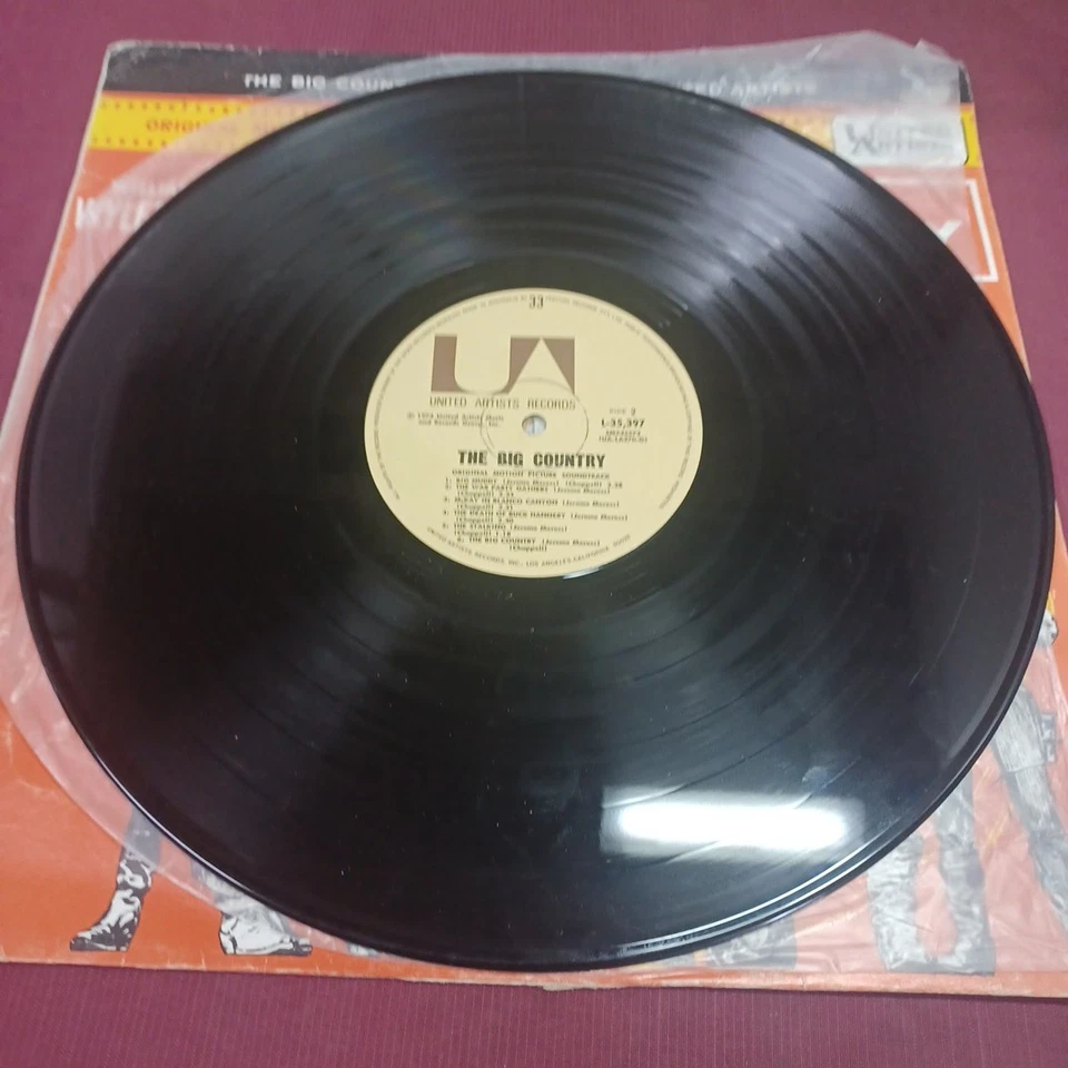The Big Country Vintage Vinyl Movie Soundtrack LP. RARE - Image 2 of 4