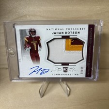 2022 Panini National Treasures - Crossover Rookie Patch Autographs Jahan Dotson
