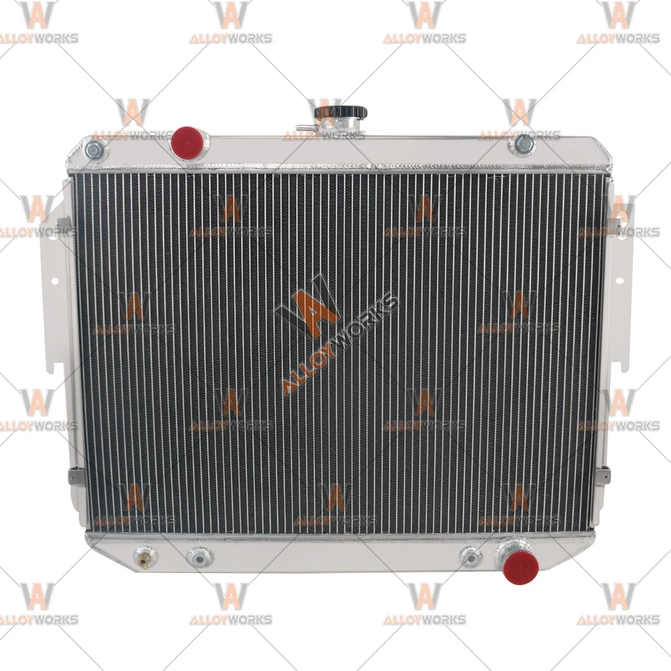 4 Row Aluminum Radiator For DODGE B1500 RAM 1500 3500 3.9L 5.9L 5.2L 1995-2003 Foto 3 de 4
