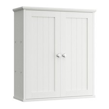 Bathroom Wall Medicine Cabinet with 2 Door Storage Organizer Over The Toilet