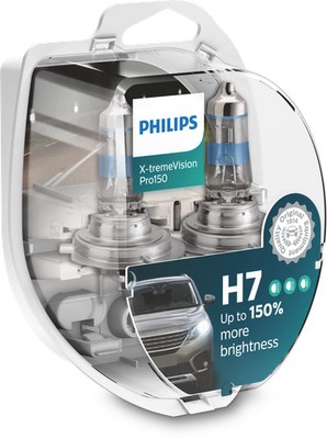 2x PHILIPS X-treme Vision Pro150 H7 12V/55W für HYUNDAI VELOSTER XG