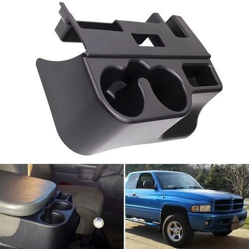 Fit For 1999-2001 Dodge Ram 1500 2500 3500 Center Console Cup Holder Matte Black — 第 2/4 张图片