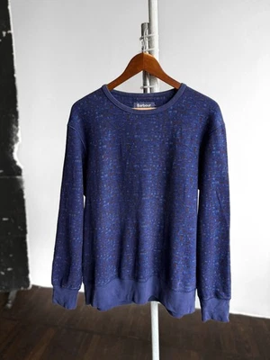 Sweat à col rond Barbour blanc alpinisme homme bleu à motifs taille - L - Photo 1/4