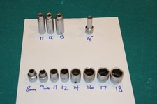 Mac Tools Xm Series 1 Socket Lot Not A Set Metric 38 14 Inch Drive