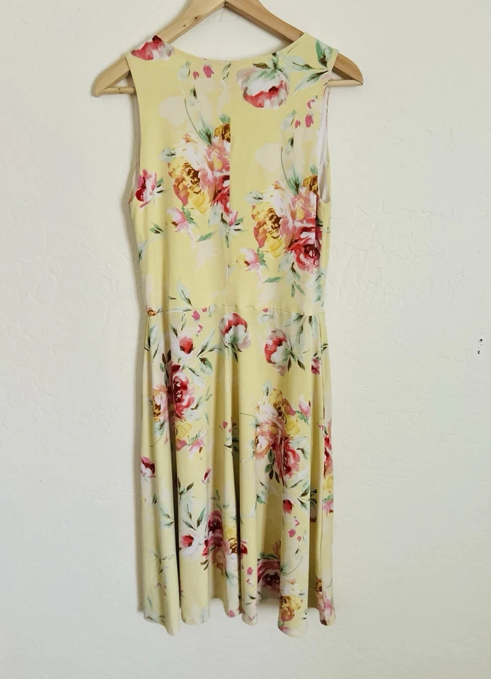 Винтажное женское маленькое платье с цветочным узором Norm Thompson сделано в США шелковистое мягкое - Изображение 3 из 3