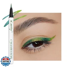 evpct Chameleon Duo Chrome Liquid Eyeliner, Emerald Dark Green Glitter Metall