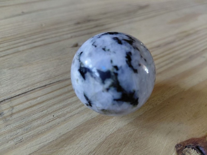 1.4" Dalmatine Jasper Sphere Natural Mineral Ball Dalmation Crystal Stone Africa