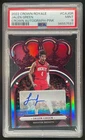 2022-23 Panini Crown Royale Jalen Green Auto Pink #/49 Rockets PSA 9