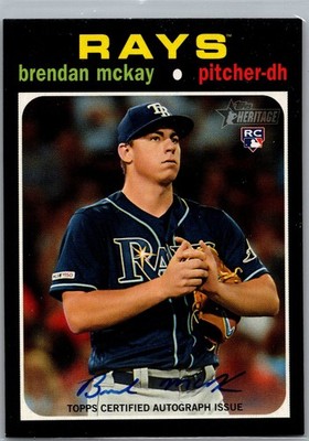 2020 Topps Heritage #ROA-BM Brendan McKay Real One Autographs