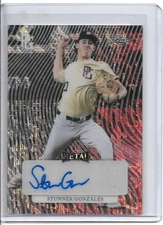 2023 Leaf Metal Perfect Game STUNNER GONZALES Autograph 1/1 Proof UC SANTA BAR.