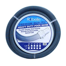 Robelle Spiral Vacuum Swimming Pool Cleaner Hose - 24' x 1.25"