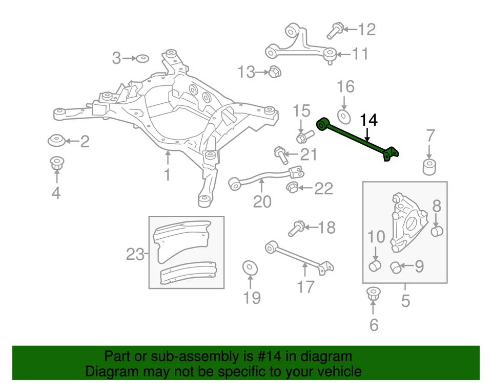 Original Nissan GT-R 2009-2024 - Brazo de control inferior 551B0-JF00D Foto 3 de 3