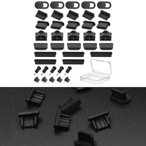 Flexible Silicone USB A Female Dust Dust Cover Protectors for Laptop Devices - Afbeelding 3 van 29