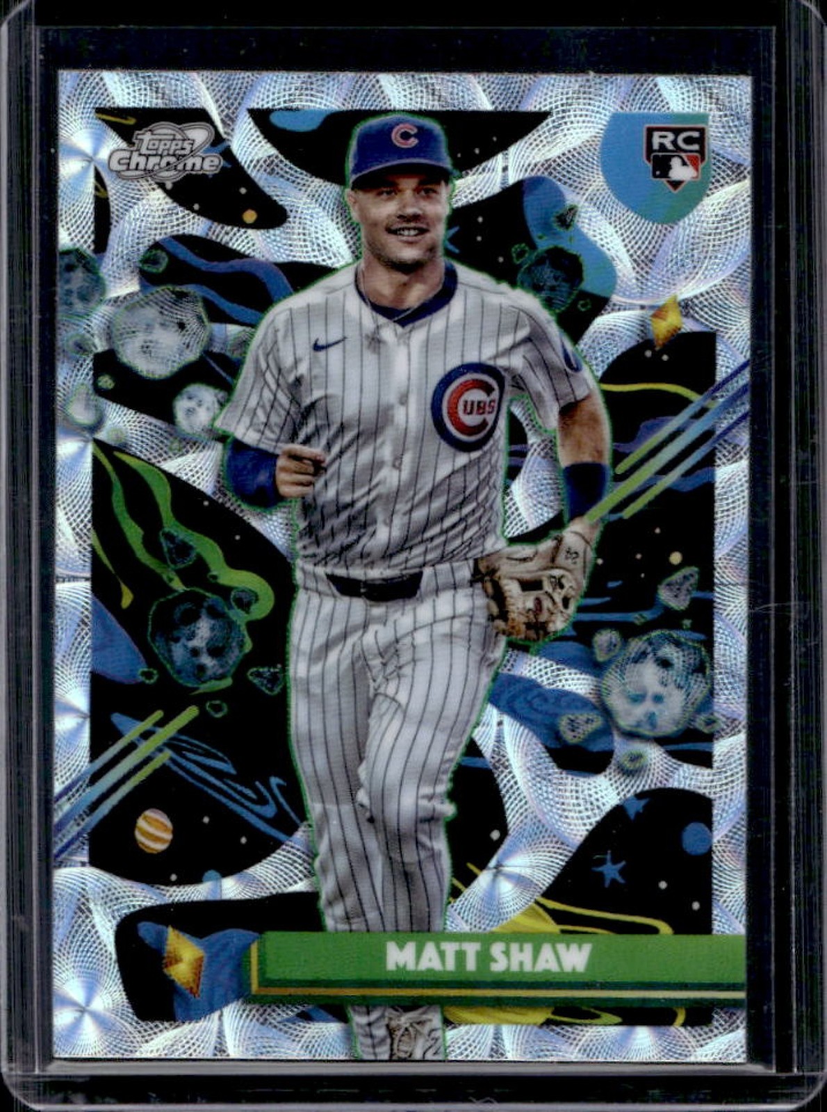 2025 Topps Cosmic Chrome Matt Shaw RC Nucleus Refractor Rookie #35 Cubs