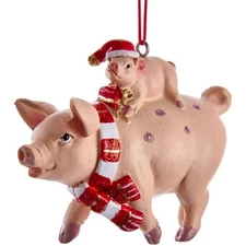 Pig And Piglet Ornament J8562 New