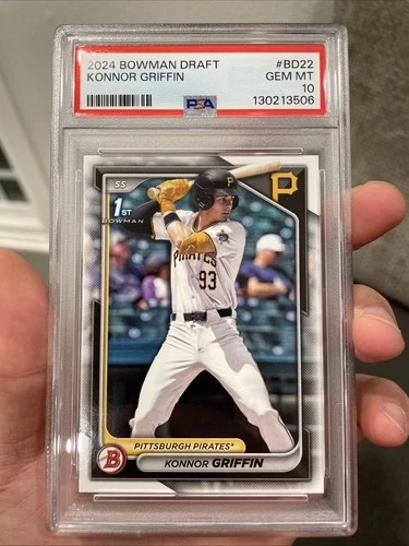 PSA 10 2024 Bowman Draft Konnor Griffin #BD-22 1st Prospect Pirates #1 Prospect
