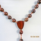 Vintage Large 6 Ft Hand Knotted Wood Wall Rosary (Rosario) from a Nuns Convent — photo 3