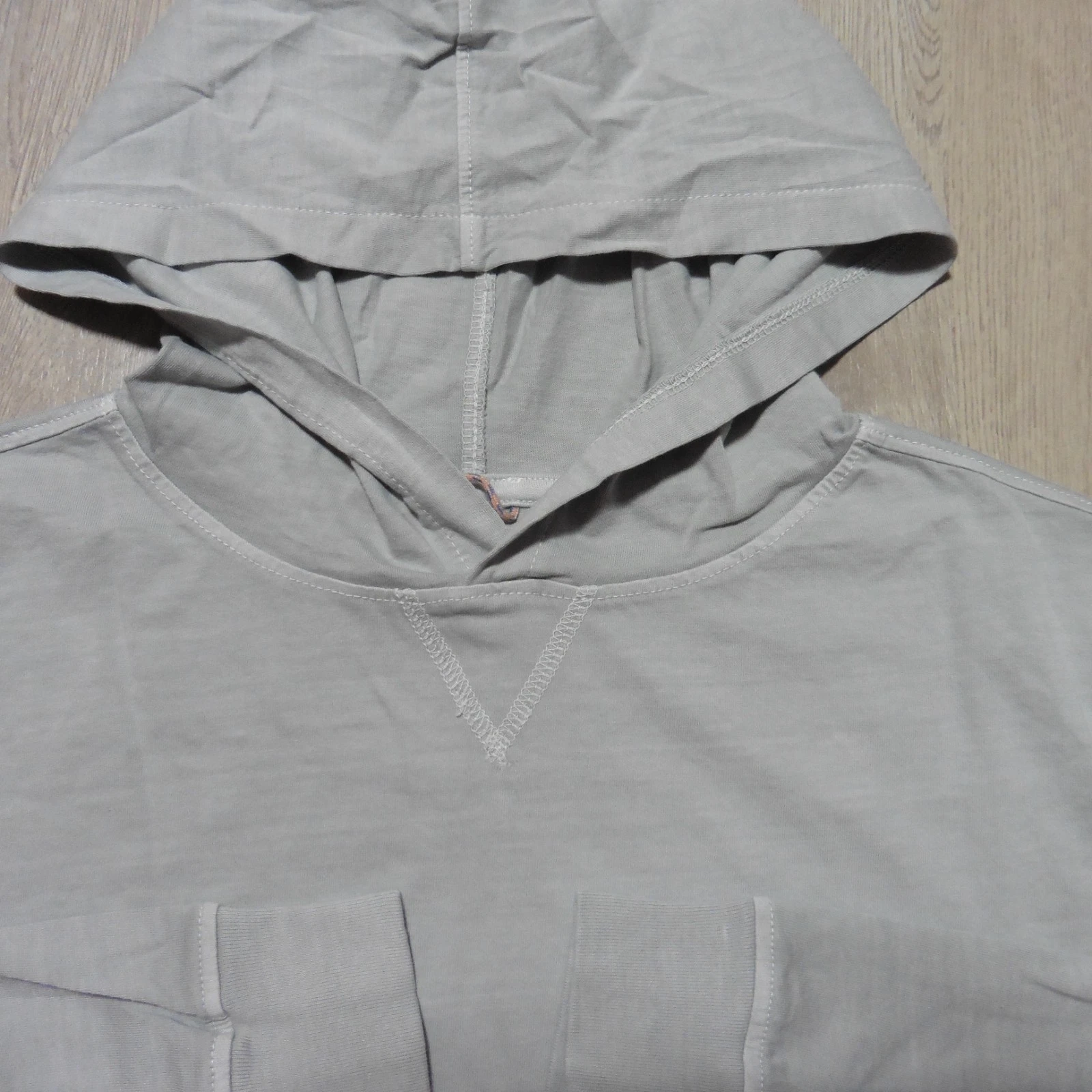 JOHNNIE-O Mens S SMALL HOODIE GREEN/GREY GOLF PULLOVER T SHIRT LONGSLEEVE
