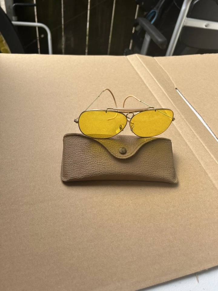 Gafas de sol de colección RAY-BAN B&L 1/10 12k GF Kalicromo Agujero de bala Shooter con estuche EE. UU. Foto 4 de 4