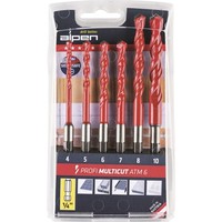 "Alpen Hm-Universalbohrer Satz Profi-Multicut 1/4\"Sechskantschaft 4-10 Mm 6-Tlg"