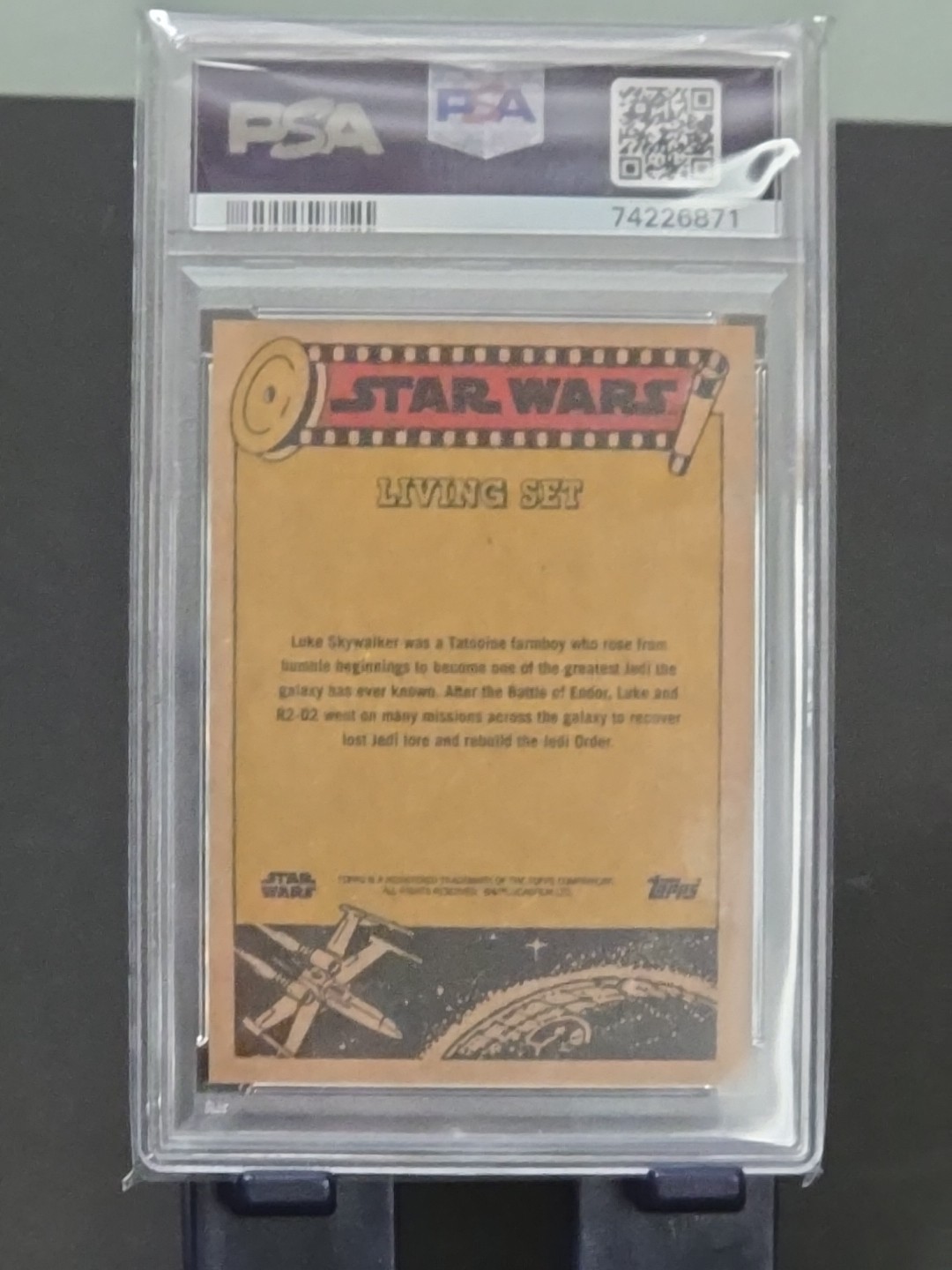2022 STAR WARS Luke Skywalker, The Mandalorian Topps PSA Gem Mint 10 Card view 5