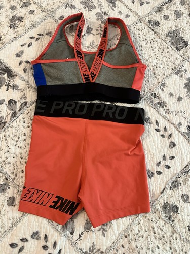 Nike Dri-Fit Pro 2pc Set Sports Bra & Spandex (XS top; S shorts)  - Picture 2 of 4