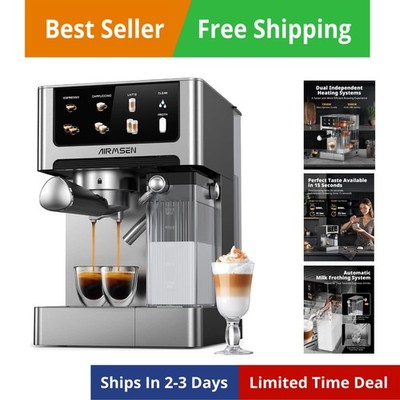 20 Bar Espresso Machine with Automatic Milk Frother, Cappuccino & Latte Coffe...