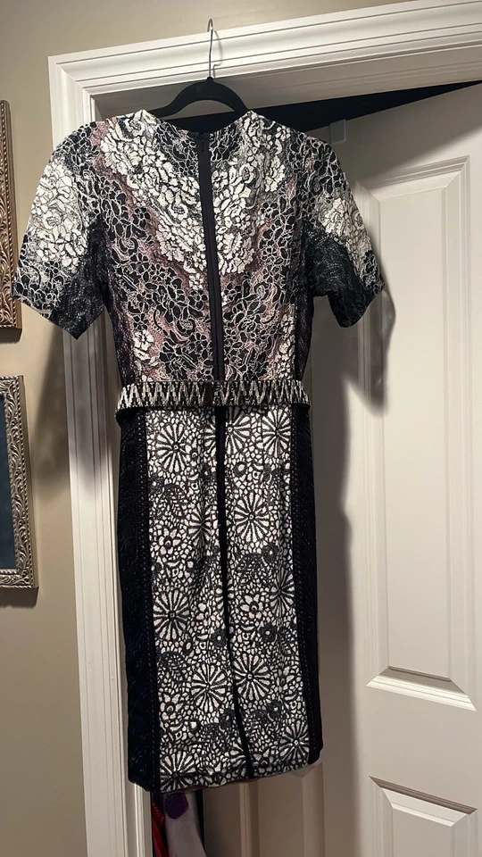 Vestido Lápiz Byron Lars Beguile Anthropologie Encaje Melange Talla 10 Foto 2 de 4