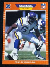 1989 Pro Set Rookie RC Randall McDaniel #235 Minnesota Vikings HOF