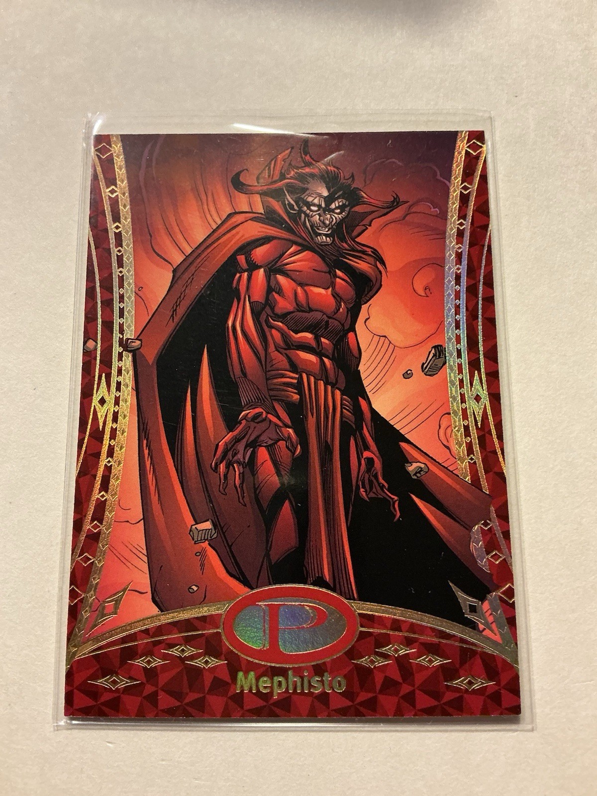 2014 Marvel Premier Trading Cards GOLD SPECTRUM PARALLEL #57 Mephisto 12/25