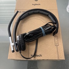 Logitech Wired USB Over Ear Headset Microphone Stereo H650e Black Wideband Audio