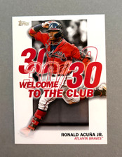 2023 Topps Baseball Ronald Acuna Jr. 30/30 Welcome To The Club #WC-1