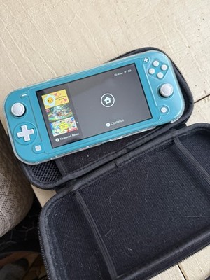 Nintendo Switch Lite 32GB Handheld System Blue With Case Holder