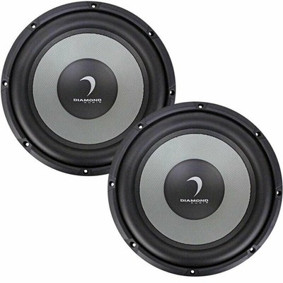 (2) DIAMOND AUDIO DMD122 12'' DMD-SERIES DUAL 2-OHM CAR SUBWOOFERS WOOFER PAIR