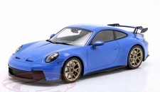 Porsche 911 (992) GT3 2021 Shark Blue / Golden rims 1:18 Minichamps Diecast Car