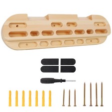 Wooden Climbing Hangboard Fingerboard Trainer for Grip Strength