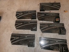 Lot of 7 Vintage S American Flyer Track Switches for Parts or TLC