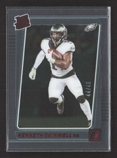 2021 Clearly Donruss Kenneth Gainwell #68 Red Rookie /49 Eagles TV3232
