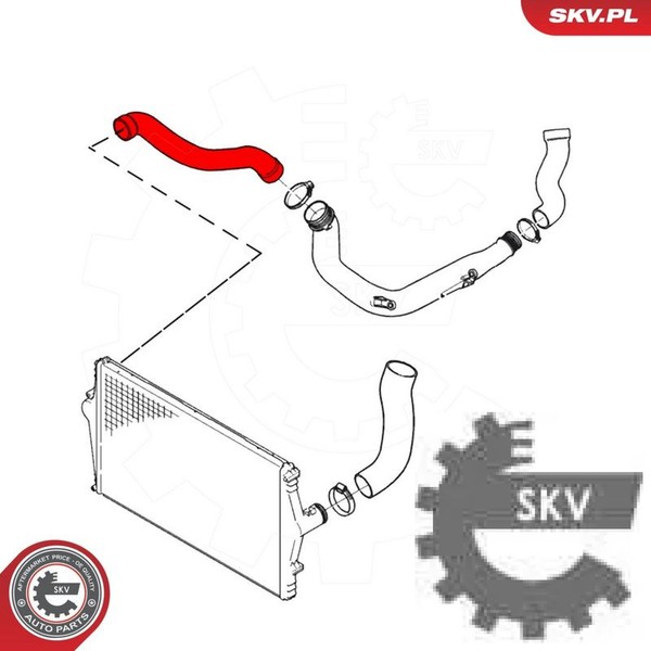 Esen SKV 43SKV261 Ladeluftschlauch Turboschlauch Ansaugschlauch FüR Volvo-image