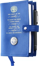 Double AA Big Book Cover with Coin Holder, PU Leather Book Covers for Hardcover