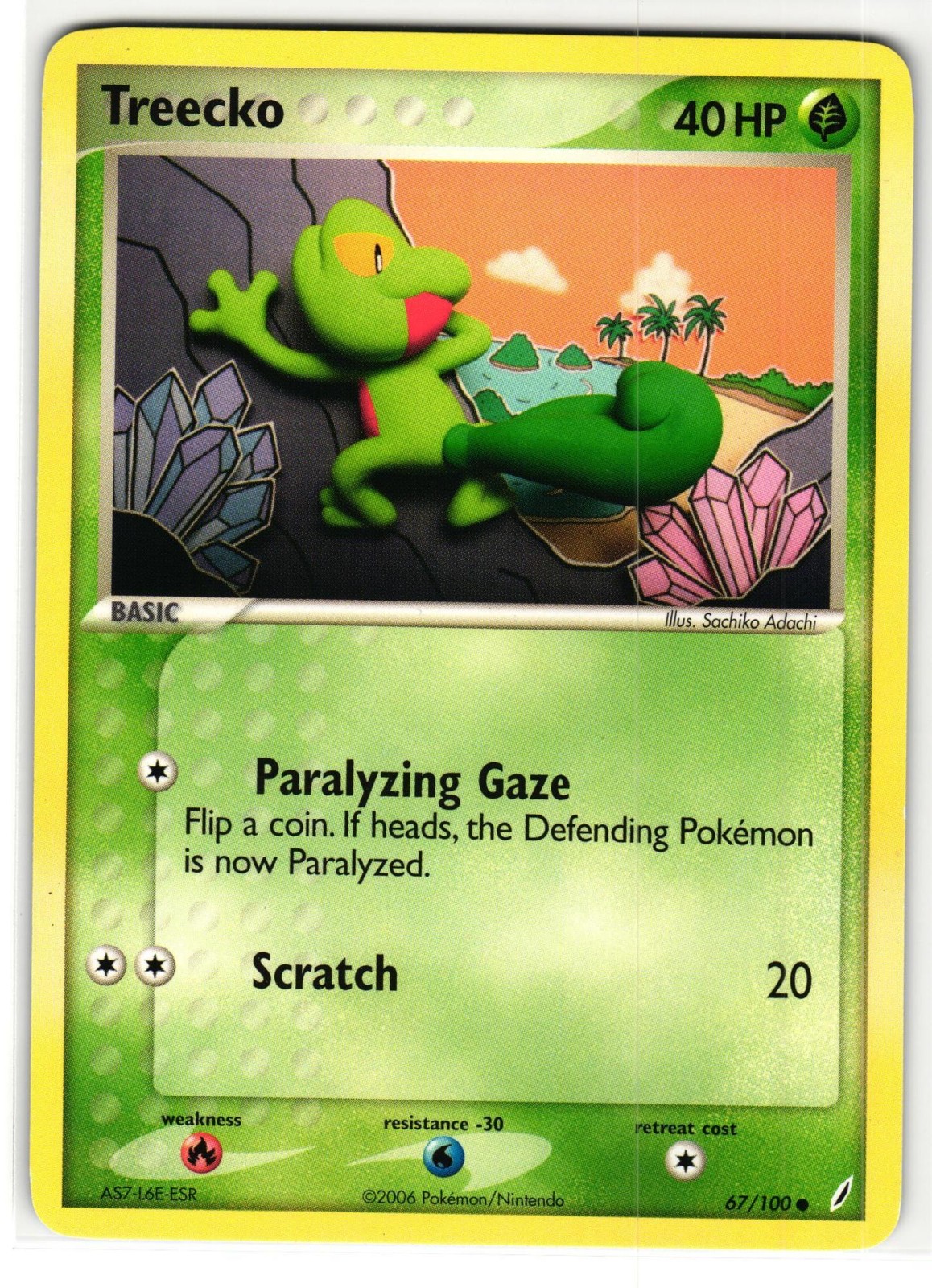 TREECKO 67/100 CRYSTAL GUARDIANS ENGLISH POKEMON TCG