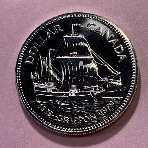 1979 SILVER .500 Canadian Griffon Tricentennial Dollar $1 Coin
