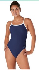 Speedo Swimsuit One Piece Endurance Flyback Solid Youth Team Colors Size 8/24