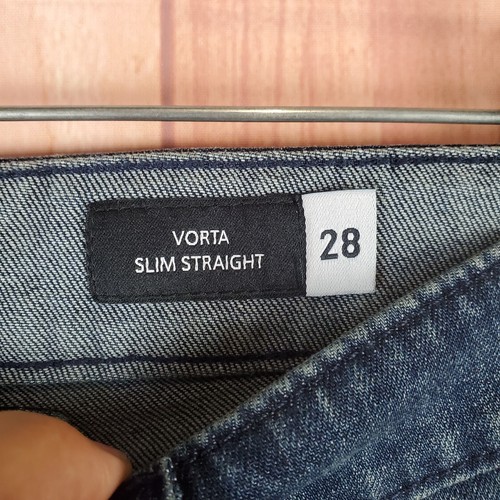 Volcom V Vorta Slim Fit Straight Stretch Jeans Mens 28x32 Blue Denim Medium Wash - Picture 3 of 11