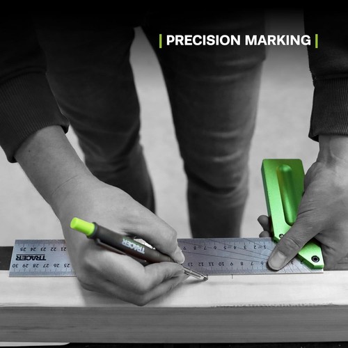 Tracer Tools 300mm Carpenters Precision Aluminium Metric Set Square Rule,ACS300M - Picture 4 of 7