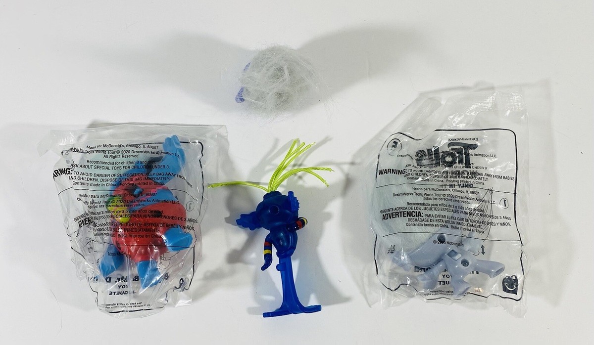 McDonalds Happy Meal Niños Juguetes Trolls Gira Mundial Biggie